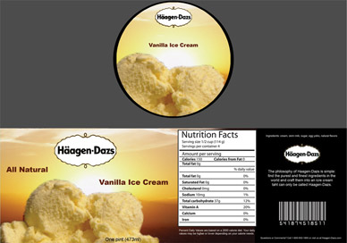 Vanilla Ice Cream Package